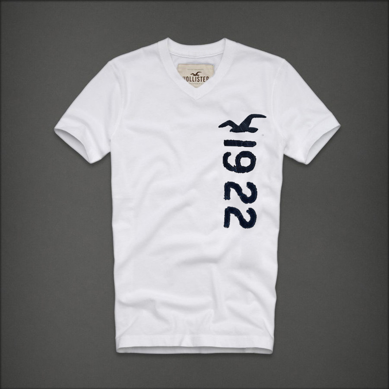 Hollister Hombres cuello en V Corto Remera HCO4211